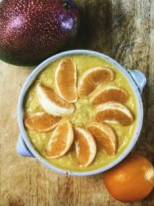porridge mangue mandarine