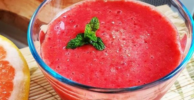 recette smoothie framboise pamplemousse