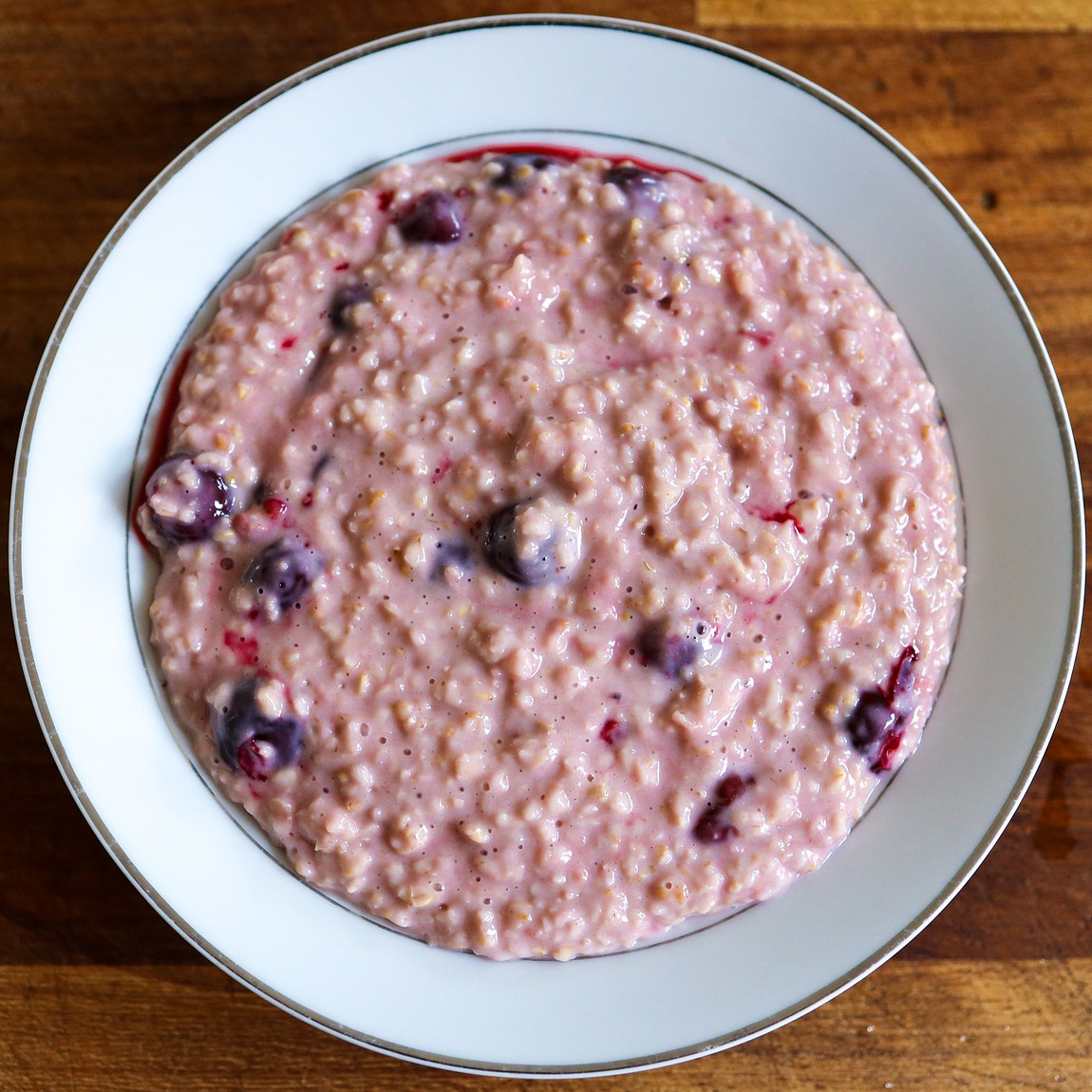 recette porridge fruits rouges