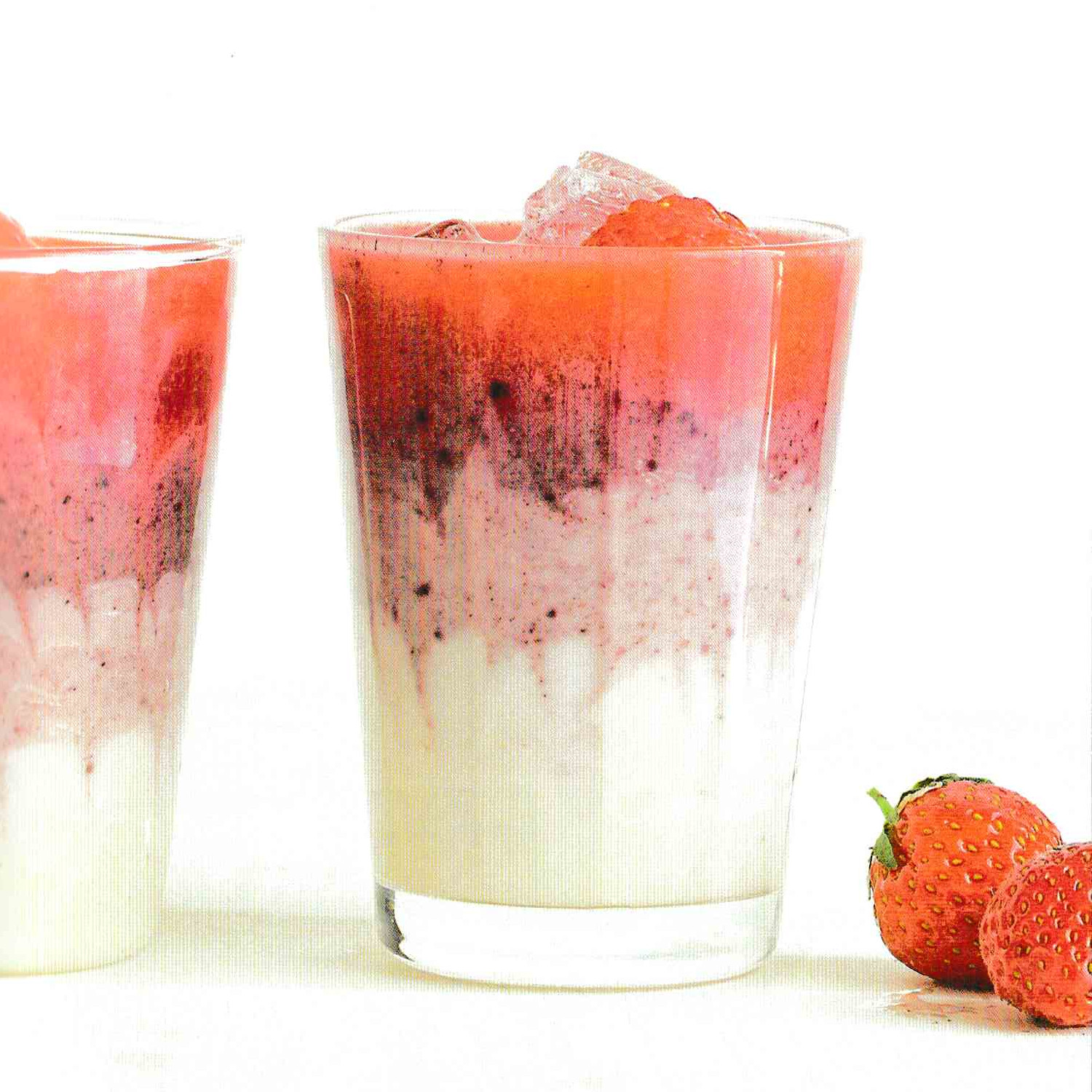 Smoothie açaï fraise yaourt